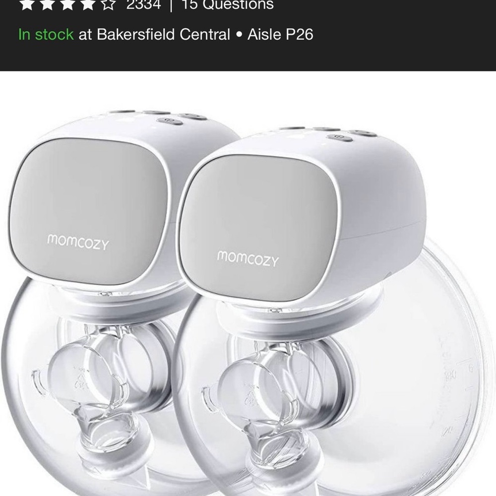 Momcozy White Breast Pump Set